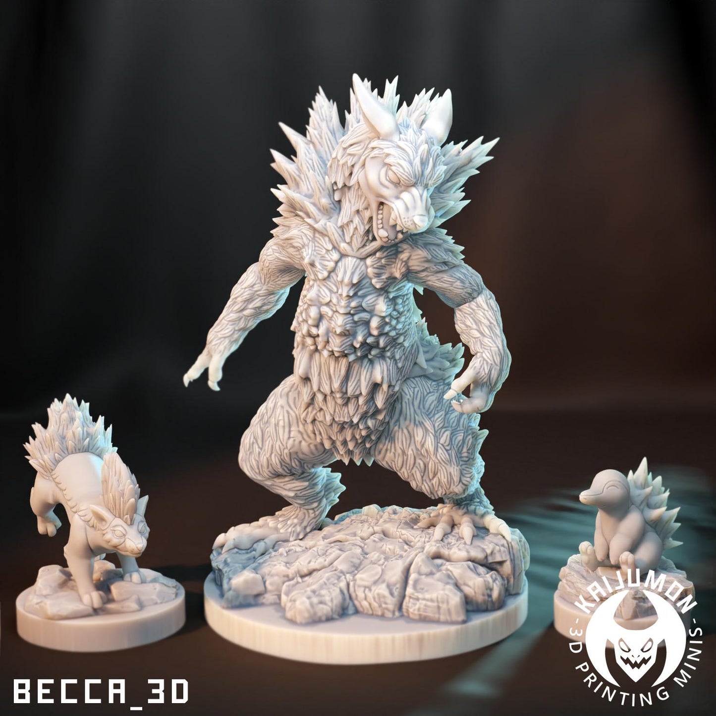 Kaijumon 2nd Generation Starter Pack Miniatures Bundle | 3D Printed Collectibles | Figurines