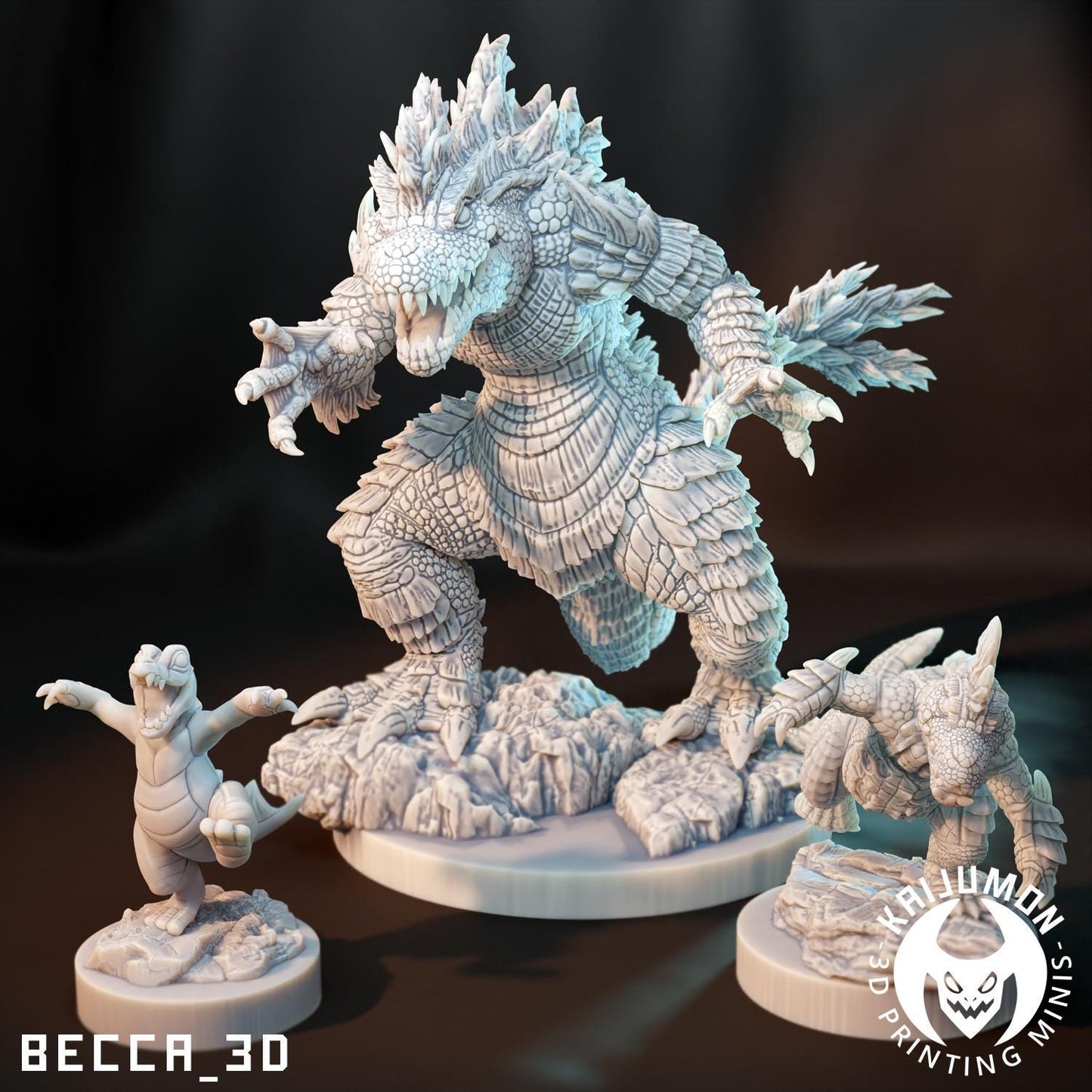 Kaijumon 2nd Generation Starter Pack Miniatures Bundle | 3D Printed Collectibles | Figurines