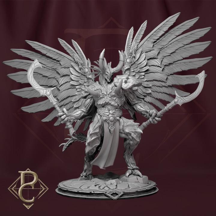The Red Prince Miniature | Parasite Collectibles | Cult of Change | Fantasy Wargaming | 32mm Scale