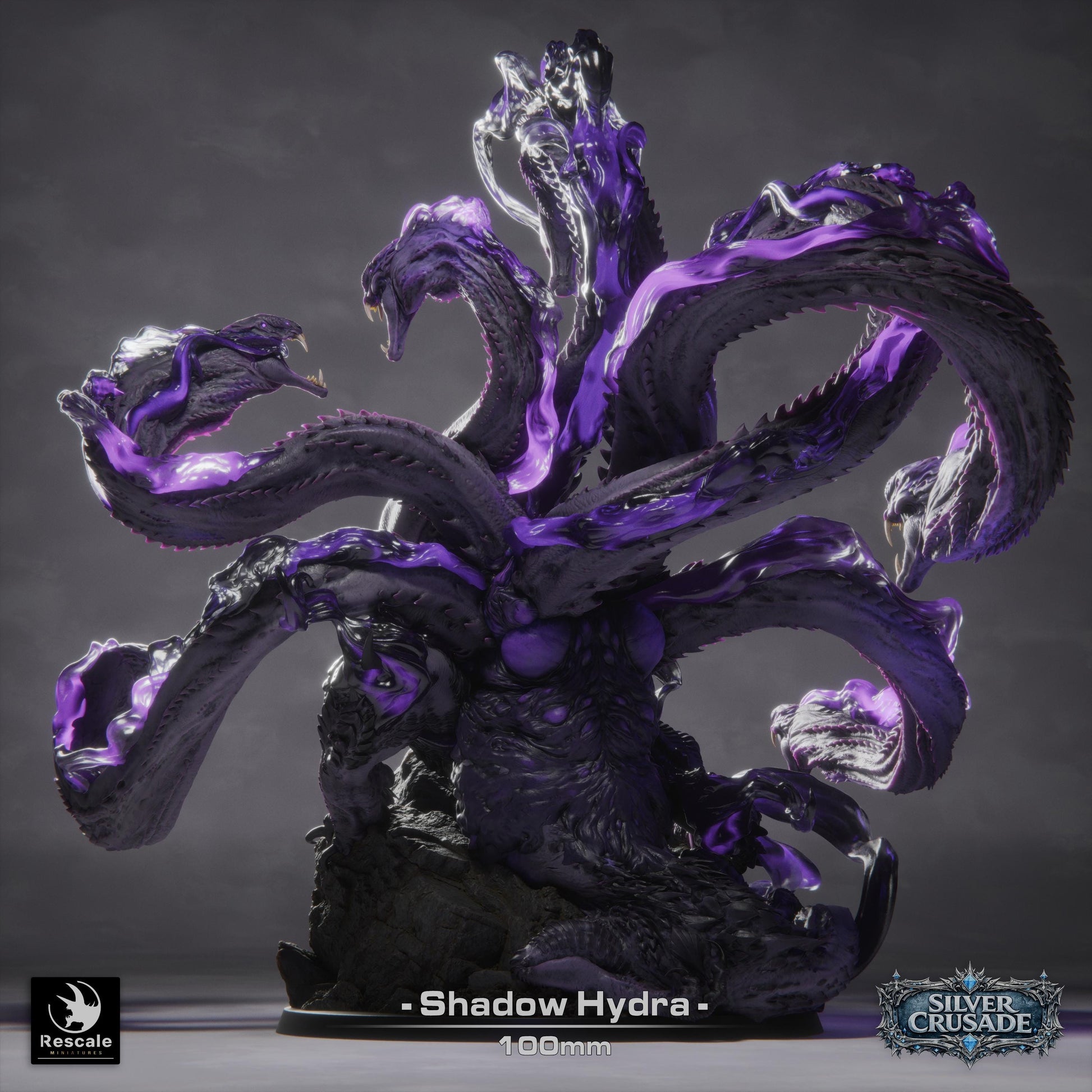 Shadow Hydra Miniature | Rescale Miniatures | TTRPG | Fantasy Wargaming