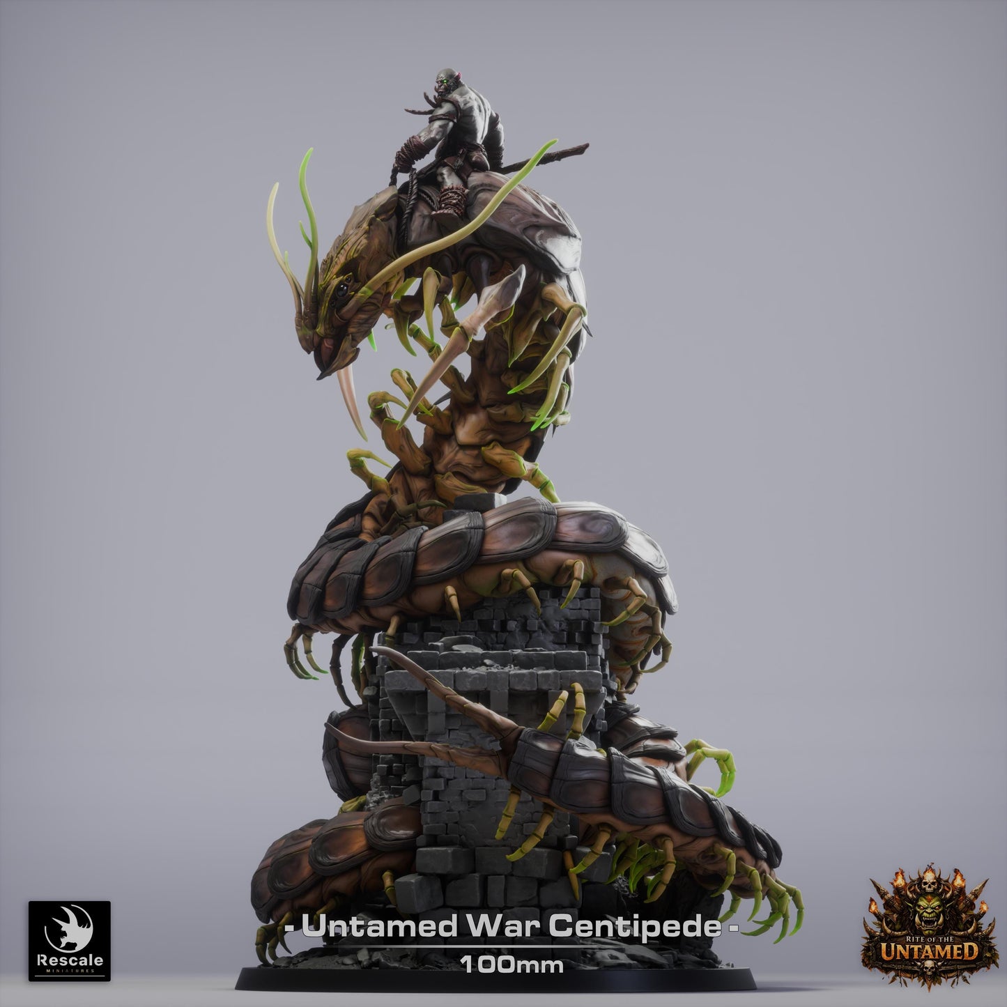 Untamed War Centipede Miniature | Rescale Miniatures | TTRPG | Fantasy Wargaming