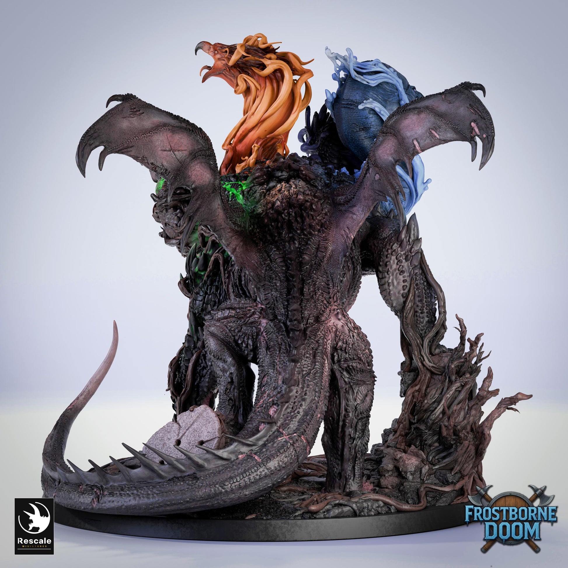 Elemental Dragon Miniature | Rescale Miniatures | TTRPG | Fantasy Wargaming