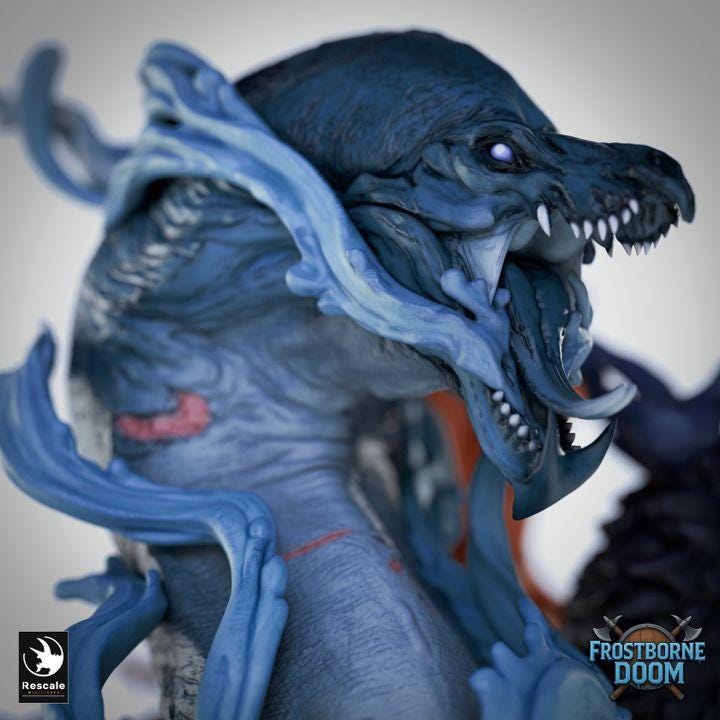 Elemental Dragon Miniature | Rescale Miniatures | TTRPG | Fantasy Wargaming