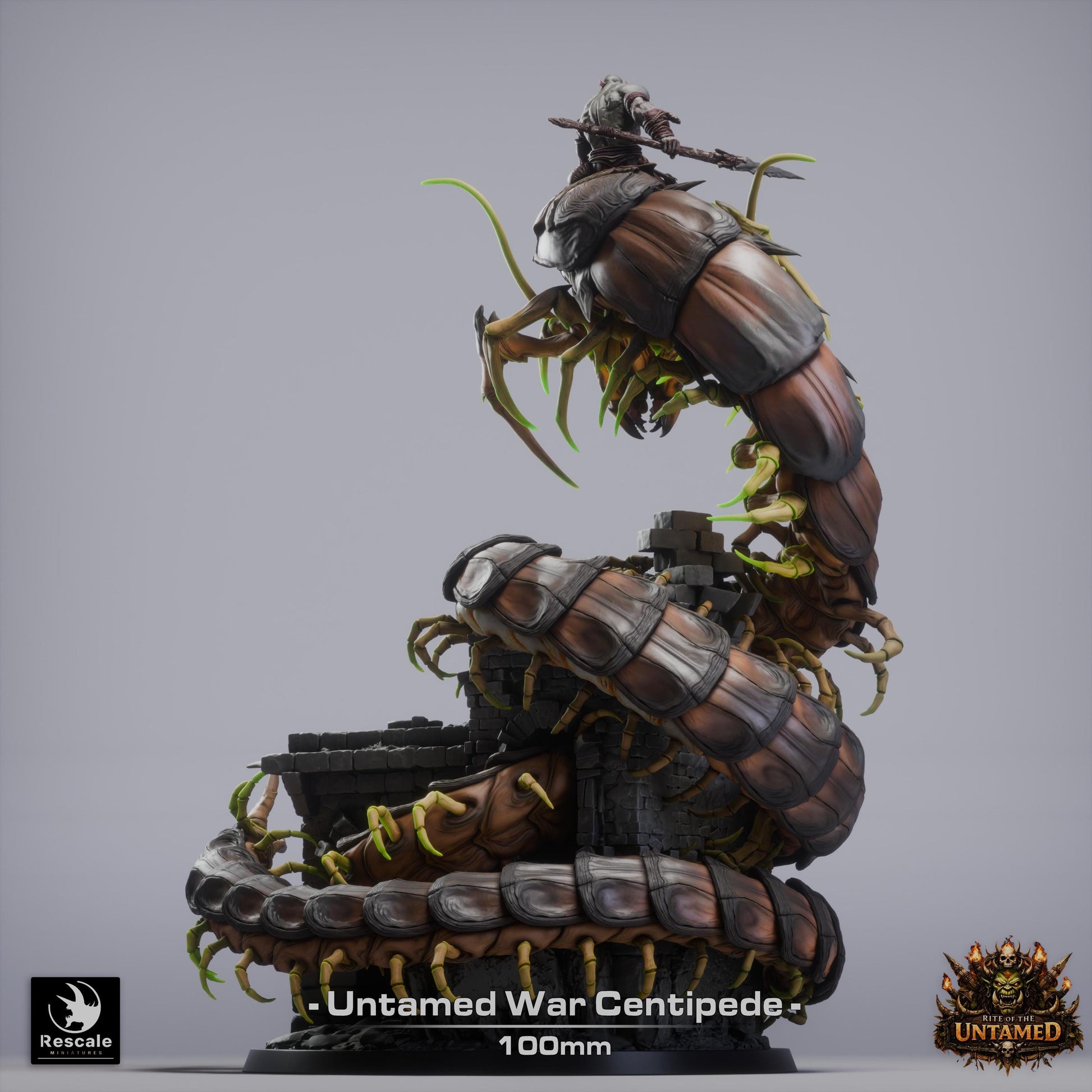 Untamed War Centipede Miniature | Rescale Miniatures | TTRPG | Fantasy Wargaming