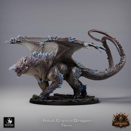 Adult Crystal Dragon Miniature | Rescale Miniatures | TTRPG | Fantasy Wargaming