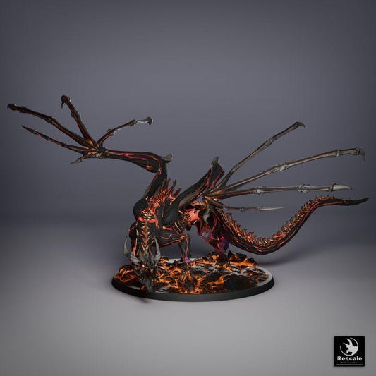 Malakr, Red Dracolich Miniature | Rescale Miniatures | TTRPG | Fantasy Wargaming