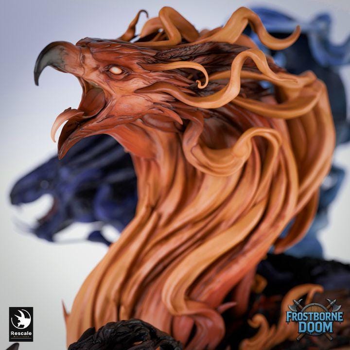 Elemental Dragon Miniature | Rescale Miniatures | TTRPG | Fantasy Wargaming