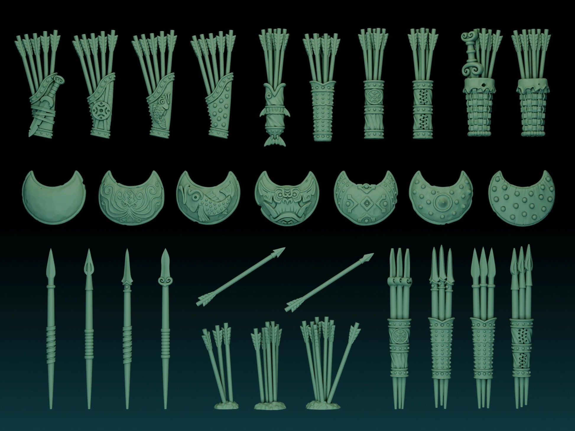 Longsnouts Vol 2 Orc Soldiers Miniatures Kit | The Longsnouts | Fantasy Wargaming | 32mm Scale