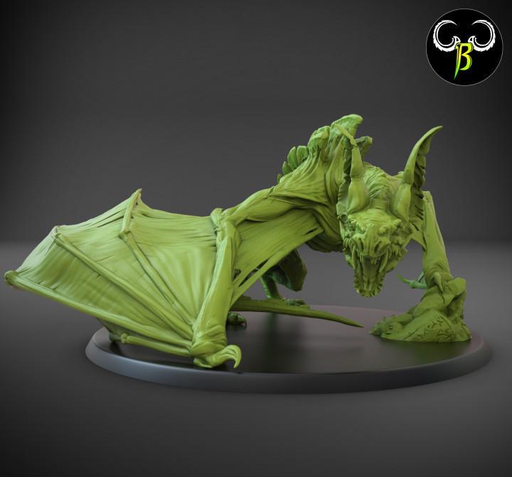 Predator Bat Miniature | Clay Beast Creations | Fantasy Wargaming | TTRPGs | 32mm Scale