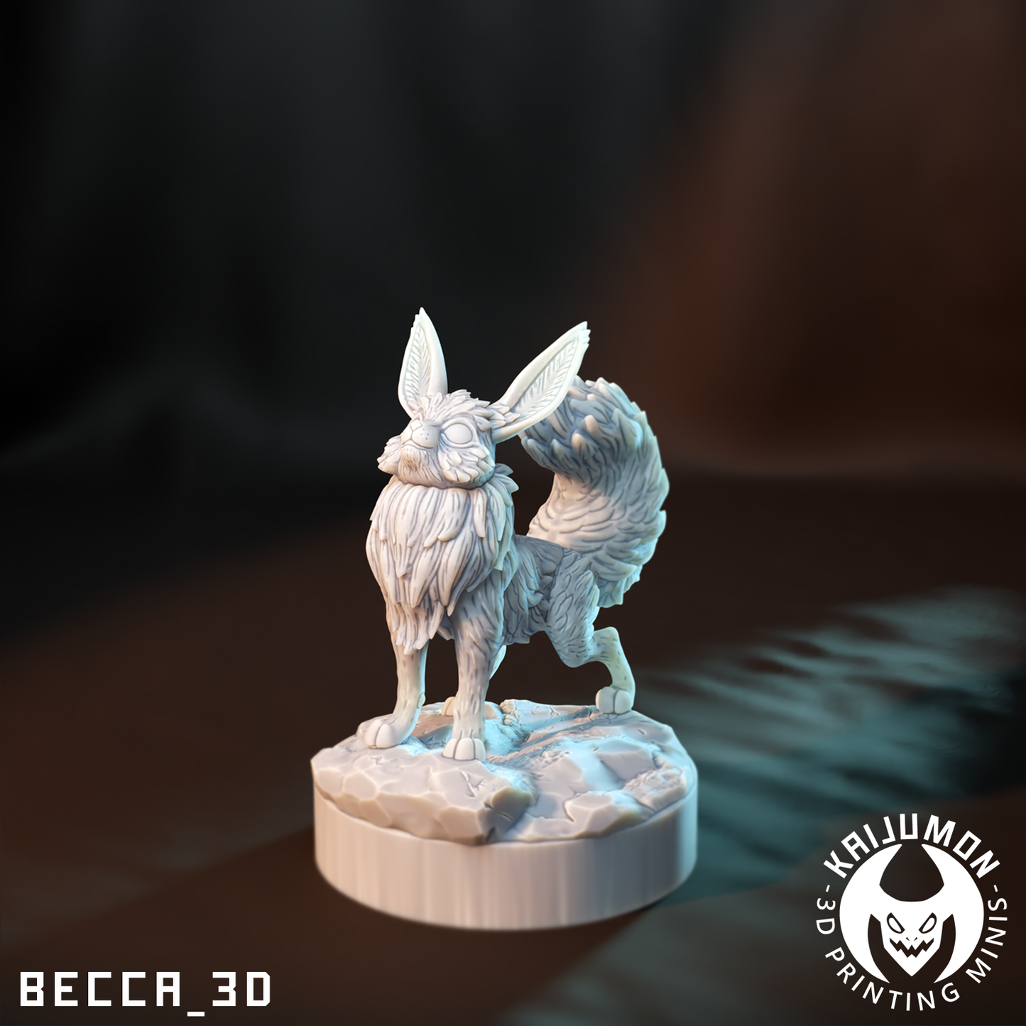 Kaijumon Fire Dog Miniatures | 3D Printed Collectible | Figurine