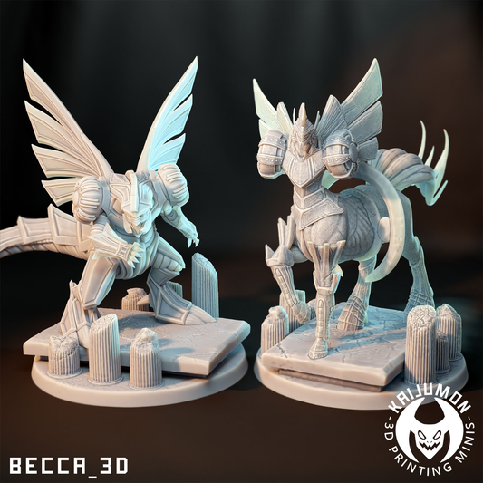 Kaijumon Lord of Space Miniatures | 3D Printed Collectible | Figurines