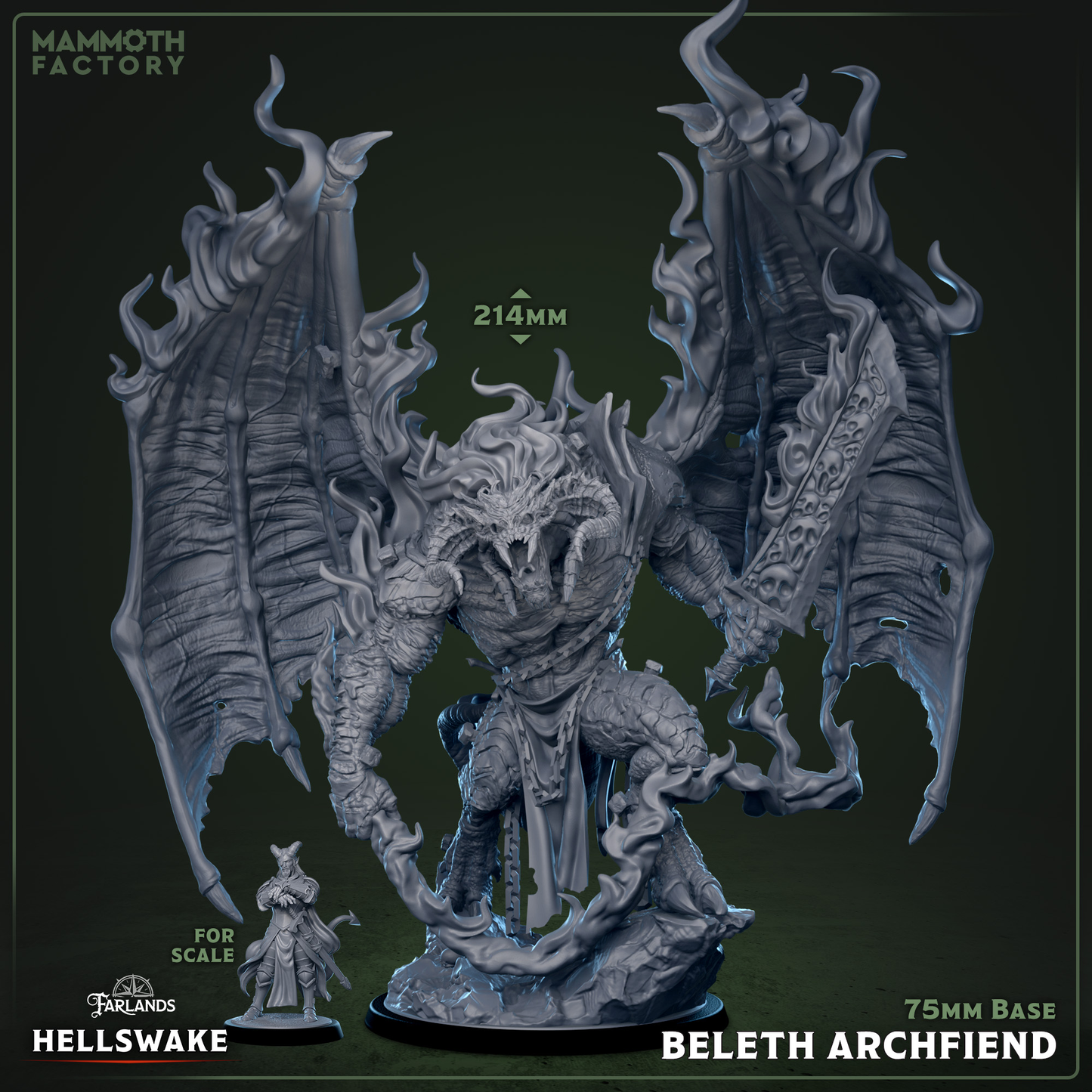 Beleth Archfiend Miniature | Mammoth Factory | TTRPGs