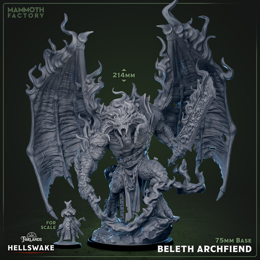 Beleth Archfiend Miniature | Mammoth Factory | TTRPGs