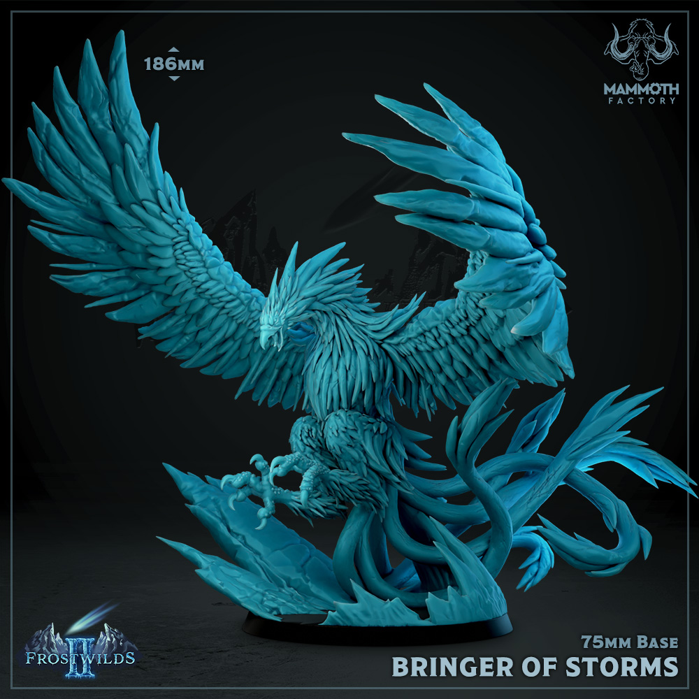 Bringer of Storms Miniature | Mammoth Factory | TTRPGs