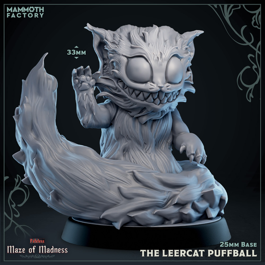 Leercat Puffball Miniature | Mammoth Factory | TTRPGs