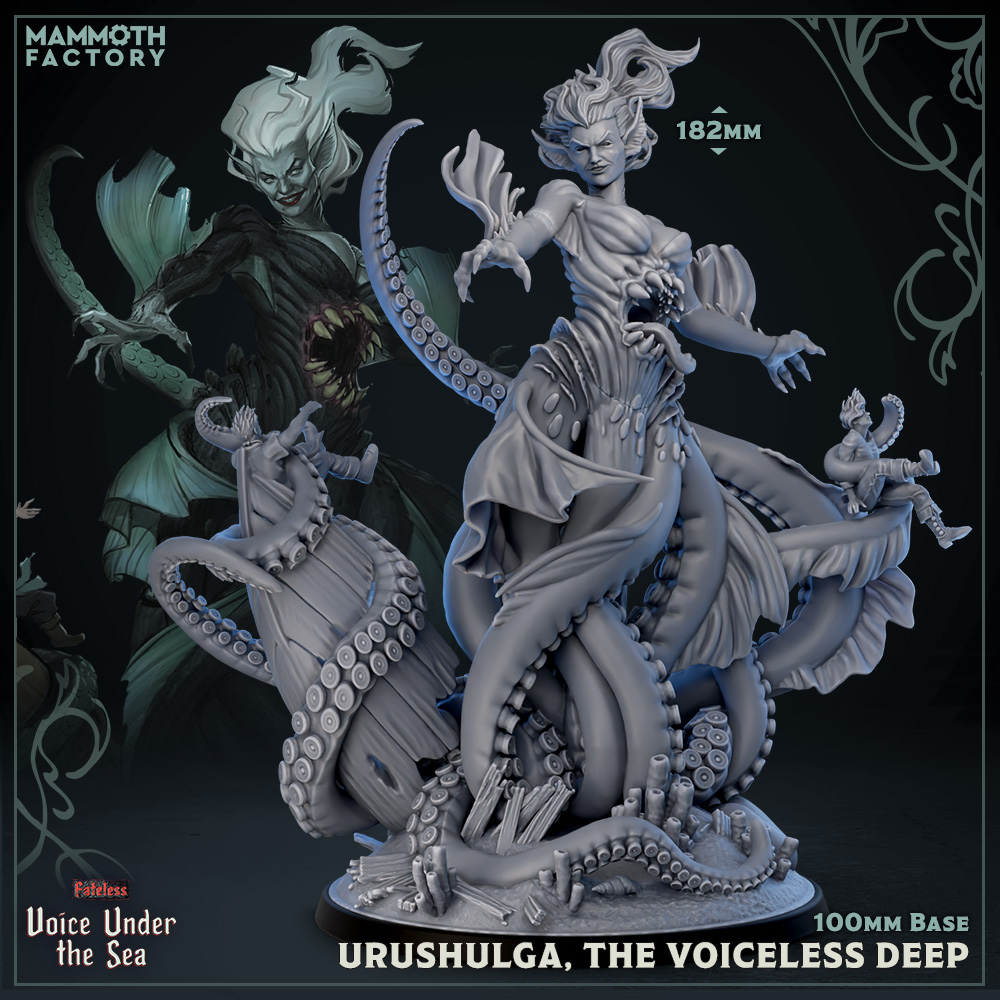 Urushulga, the Voiceless Deep Miniature | Mammoth Factory | TTRPGs
