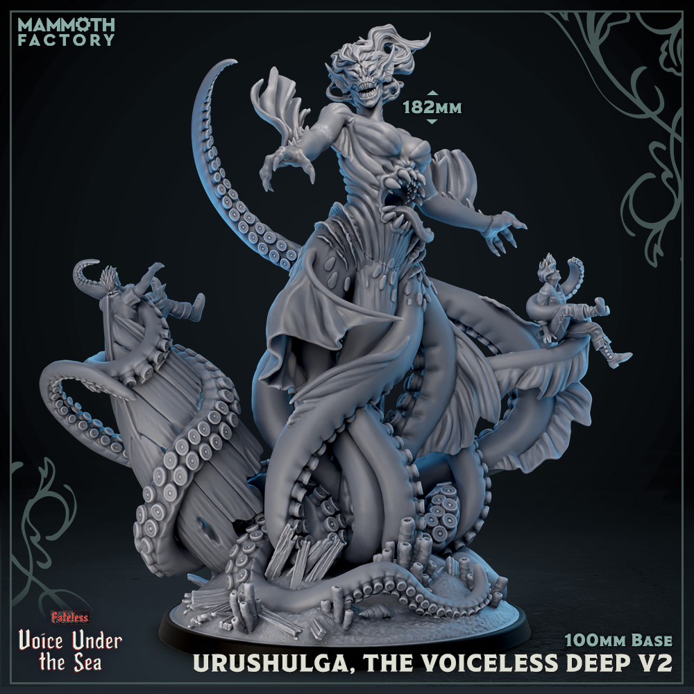Urushulga, the Voiceless Deep Miniature | Mammoth Factory | TTRPGs