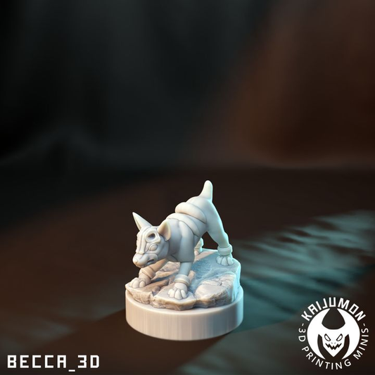 Kaijumon Hellhound Line Miniatures | 3D Printed Collectible | Figurines