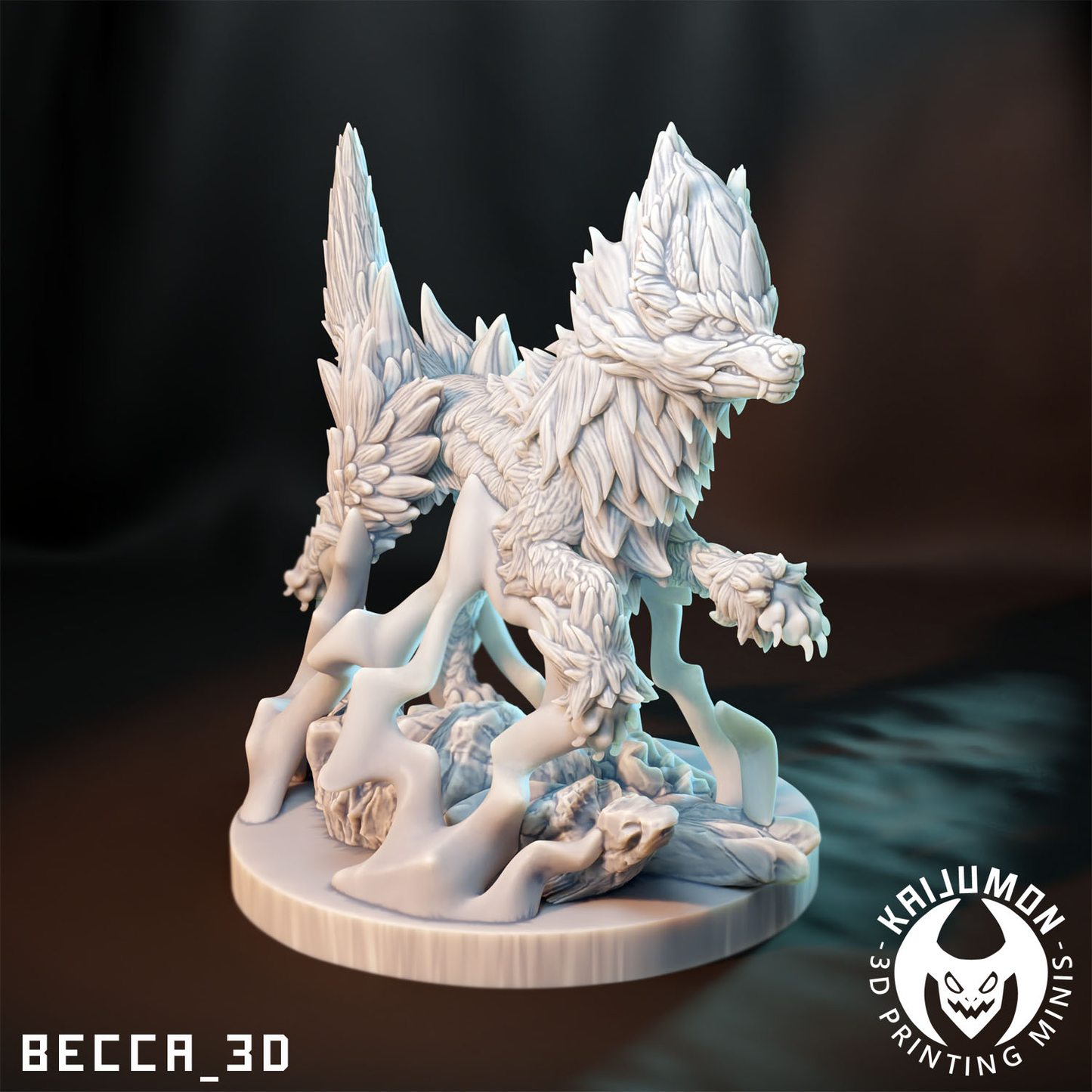 Kaijumon Thunder Hound Line Miniatures | 3D Printed Collectible | Figurines