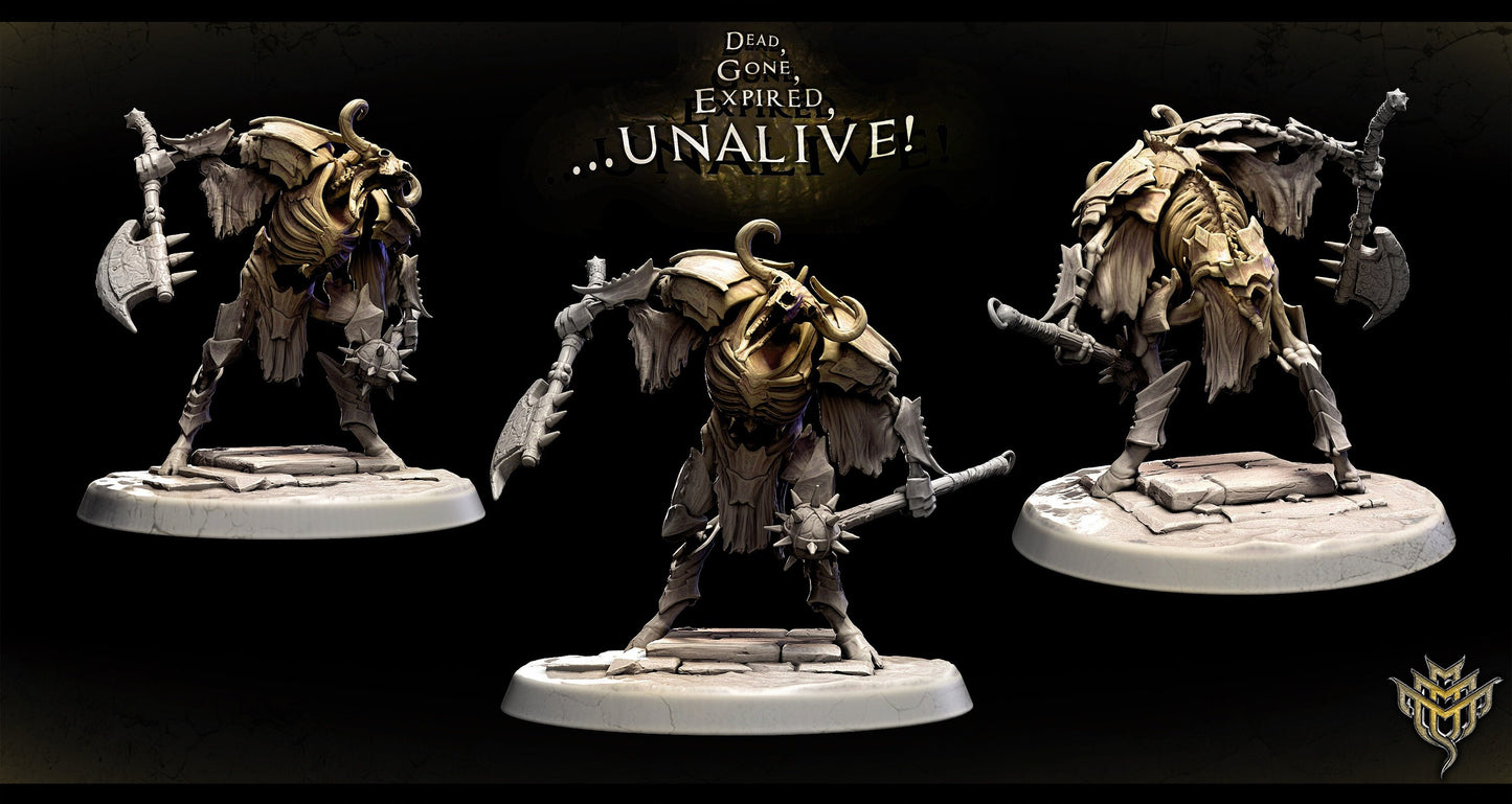 Skeletal Minotaur Miniatures | Mini Monster Mayhem