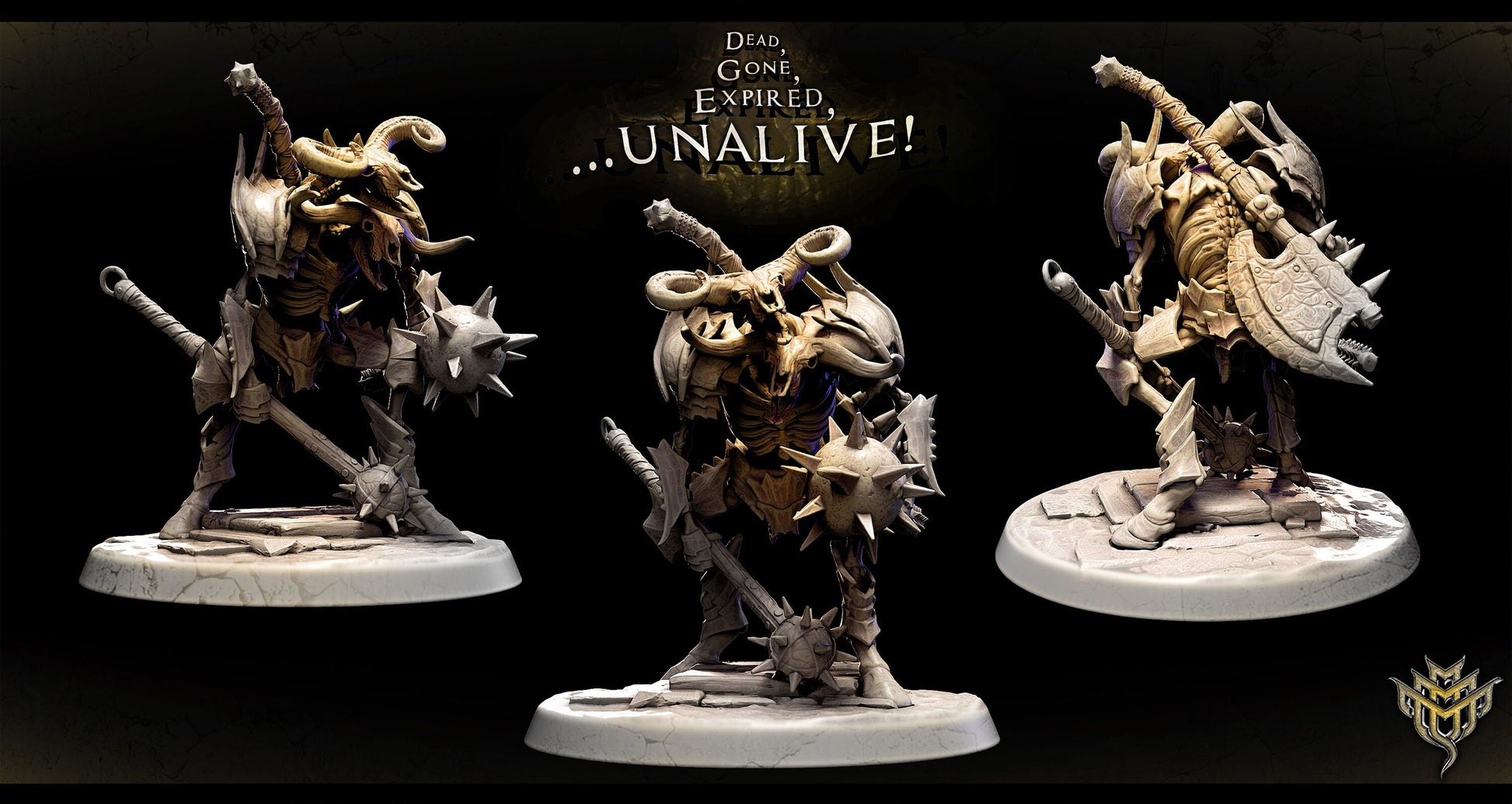 Skeletal Minotaur Miniatures | Mini Monster Mayhem