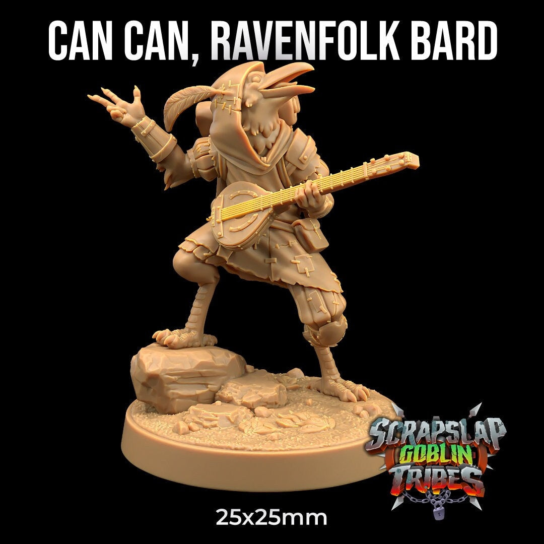 Can Can, Kenku Bard Miniature | Dragon Trappers Lodge