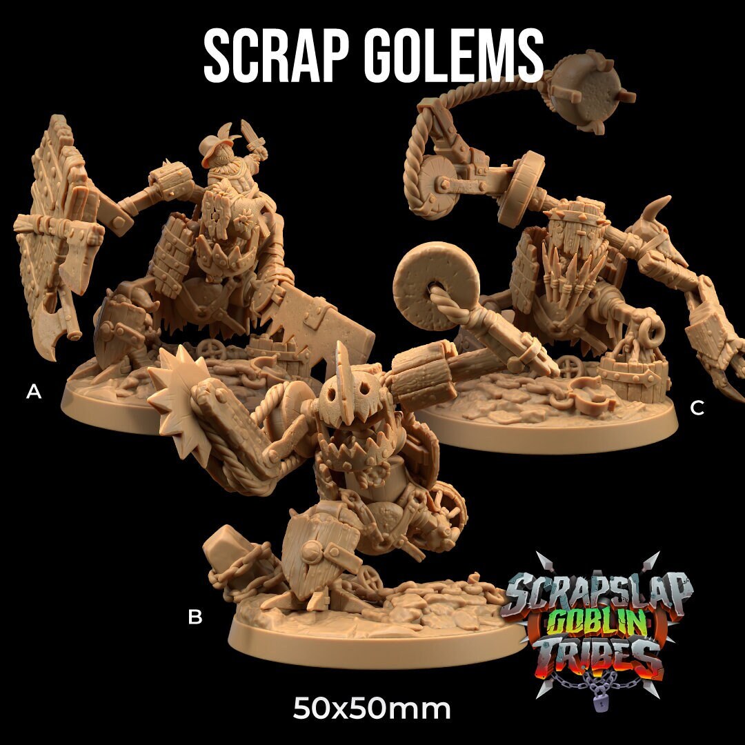 Scrapyard Golems Miniatures | Dragon Trappers Lodge