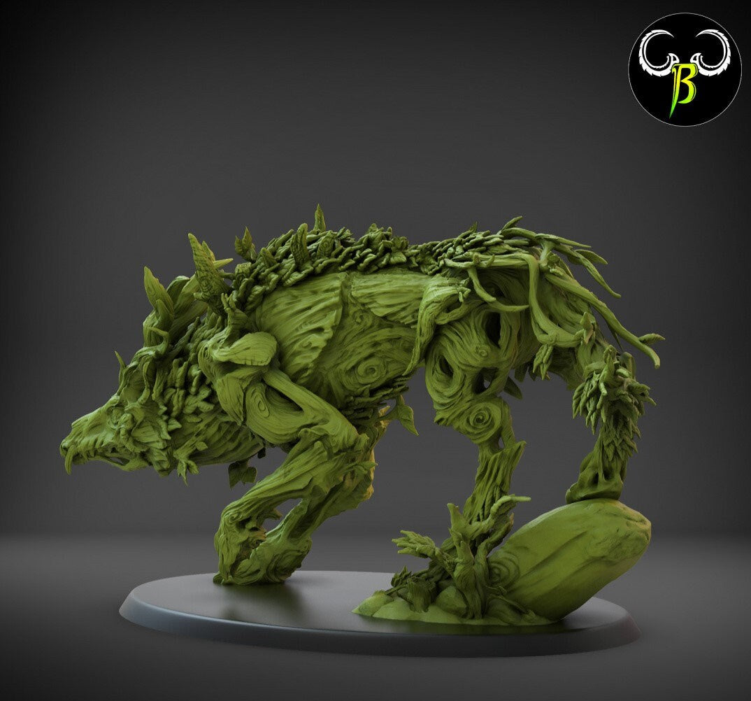 Sacred Predator Miniature | Clay Beast Creations