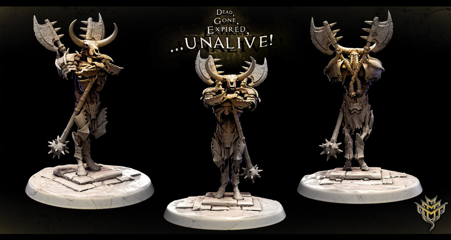Skeletal Minotaur Miniatures | Mini Monster Mayhem