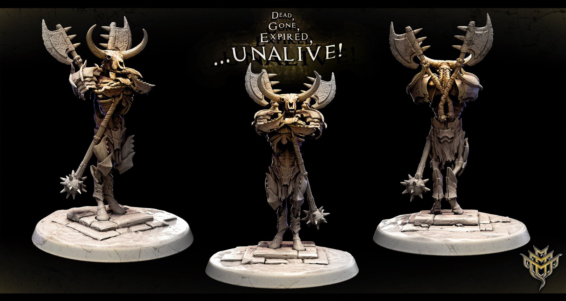 Skeletal Minotaur Miniatures | Mini Monster Mayhem