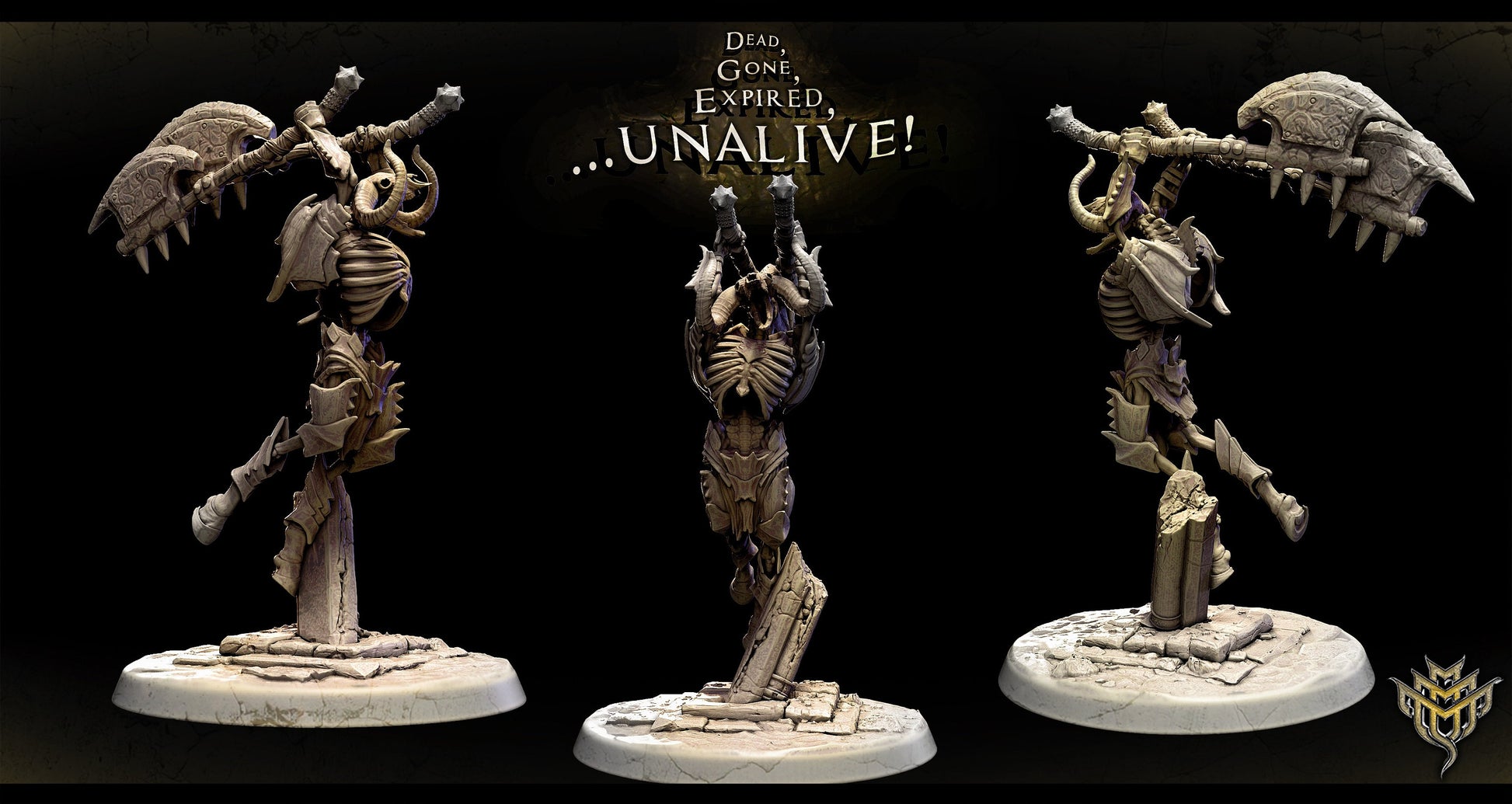 Skeletal Minotaur Miniatures | Mini Monster Mayhem