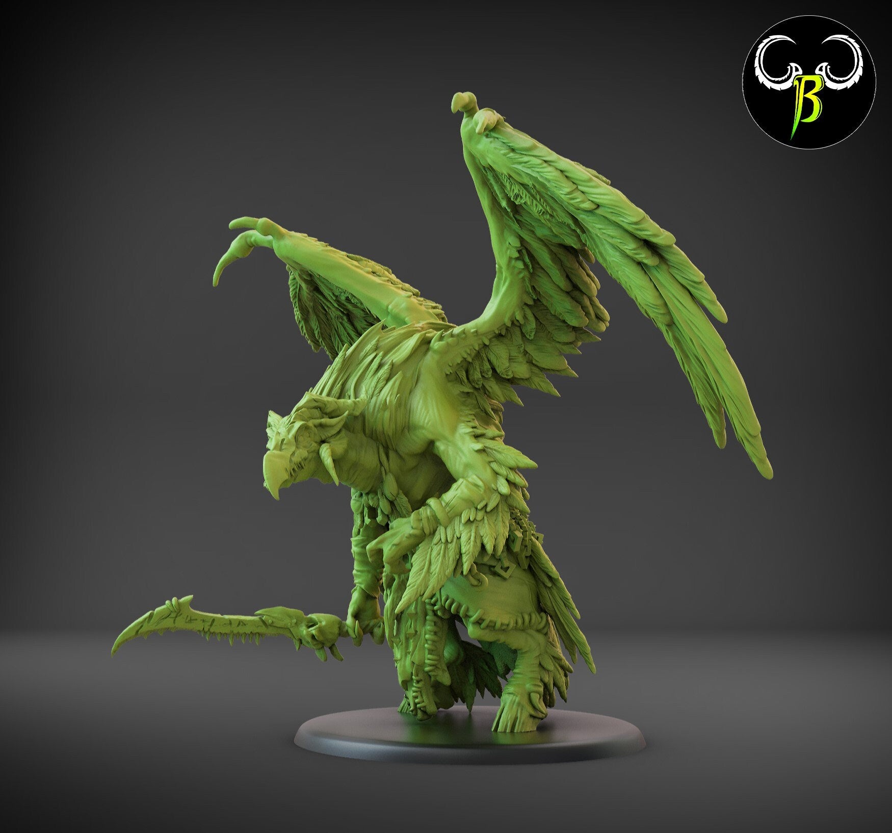 Avian Mystic Miniature | Clay Beast Creations