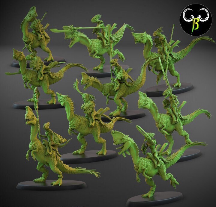 Nova Riders Miniatures (Set of 10 w/ bases) | Clay Beast Creations