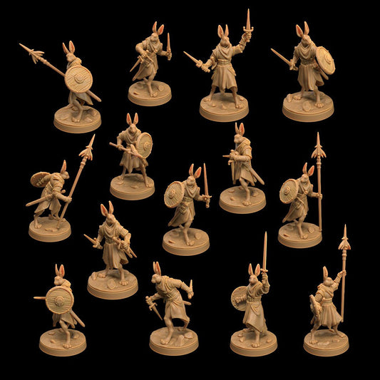 Rabbitfolk Military Force Miniatures Bundle | Dragon Trappers Lodge