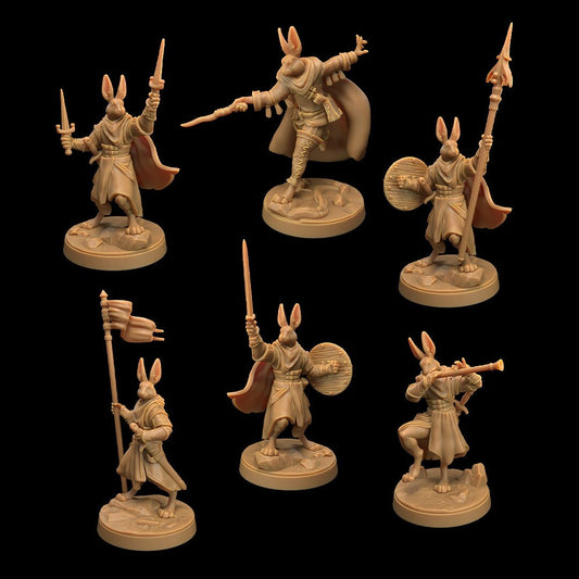 Rabbitfolk Heroes Miniatures | Dragon Trappers Lodge