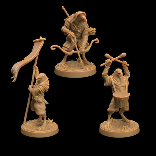 Ravenfolk Heroes Miniatures | Dragon Trappers Lodge