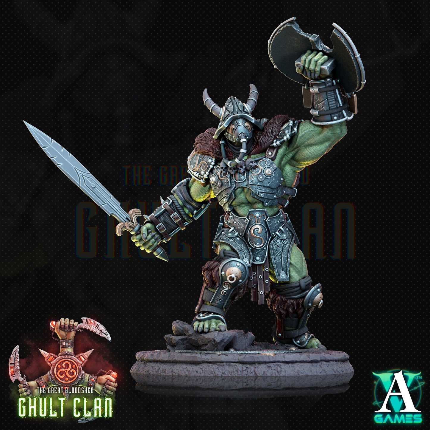 Ghult Varrak Orc Miniatures (Set of 5 unique) | Archvillain Games