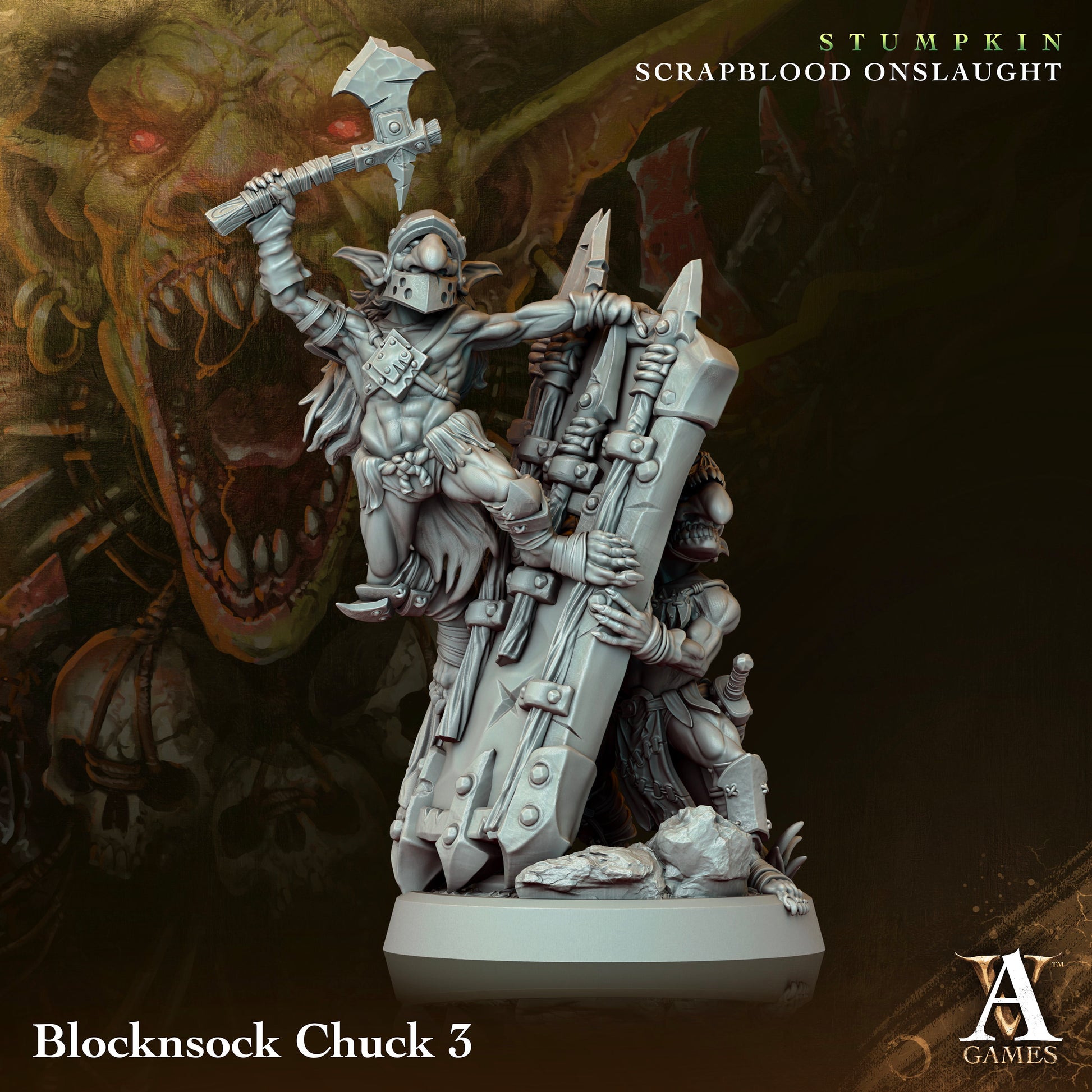 Blocksnock Chuck Miniatures (set of 4 unique) | Archvillain Games