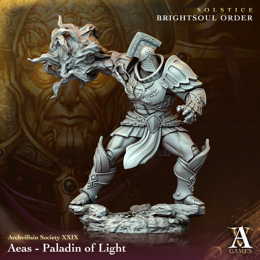 Aeas, Paladin of Light Miniature | Archvillain Games