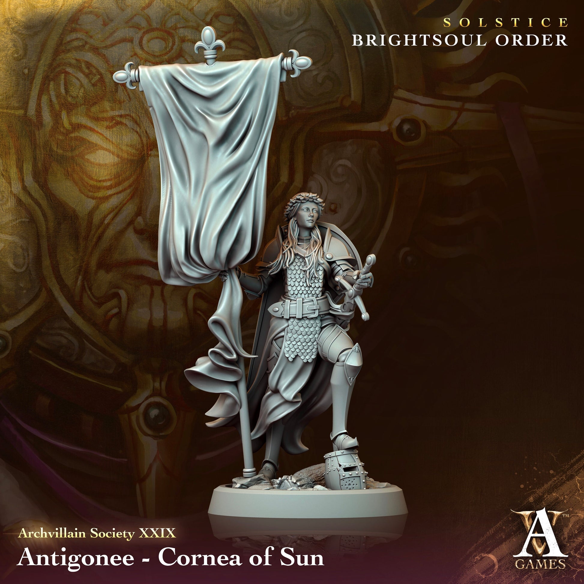 Atigonee, Cornea of Sun Miniature | Archvillain Games