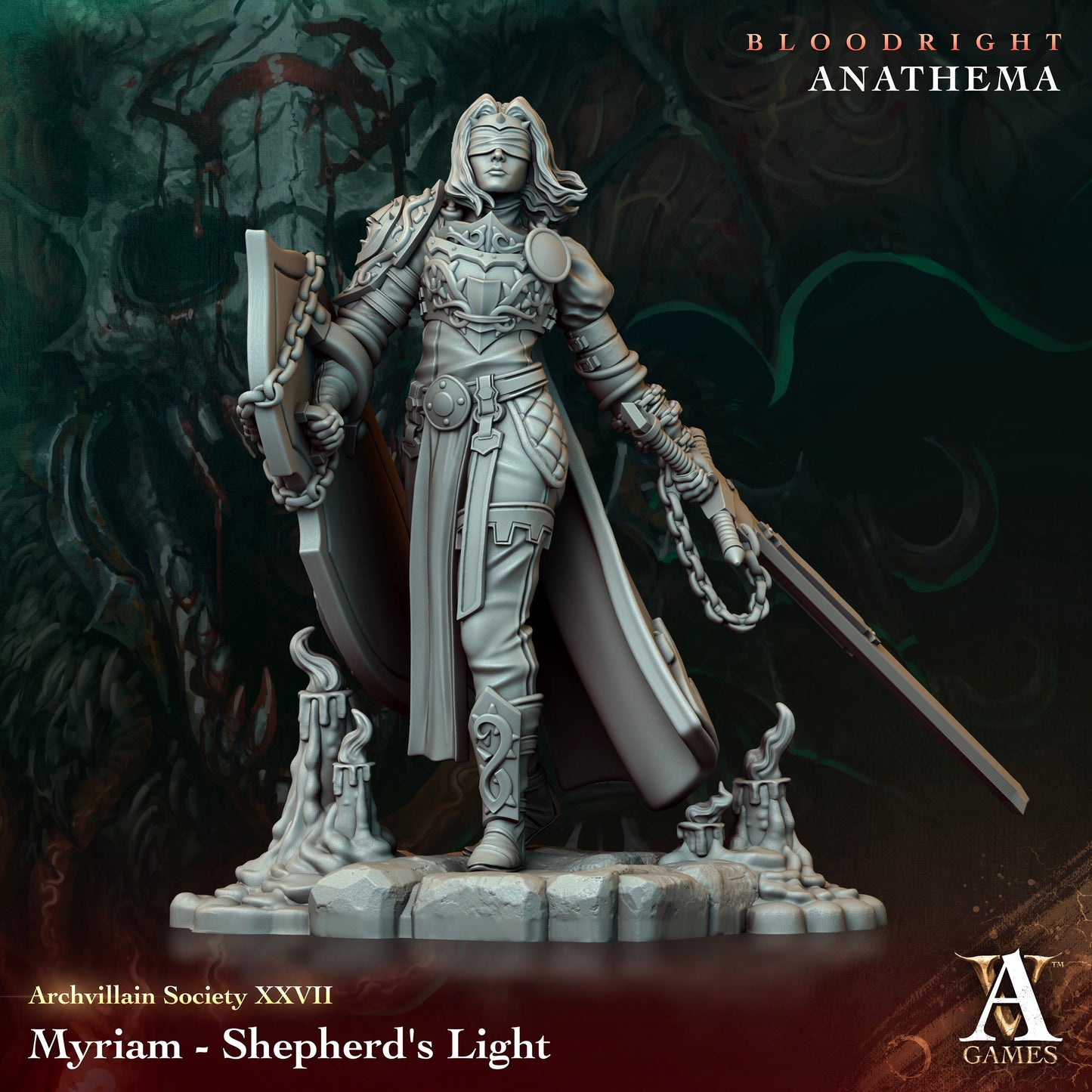 Myrian, Shepherd's Light Miniature | Archvillain Games