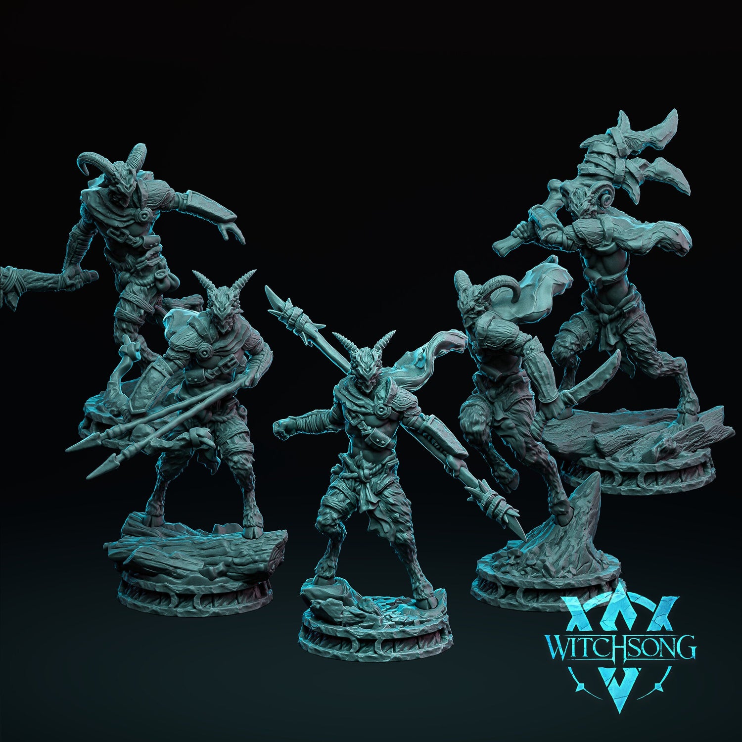 Grove Soldiers Miniatures (set of 5) | Witchsong Miniatures