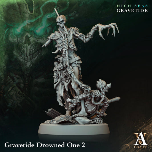 Gravetide Drowned Ones Miniatures (set of 4 unique) | Archvillain Games