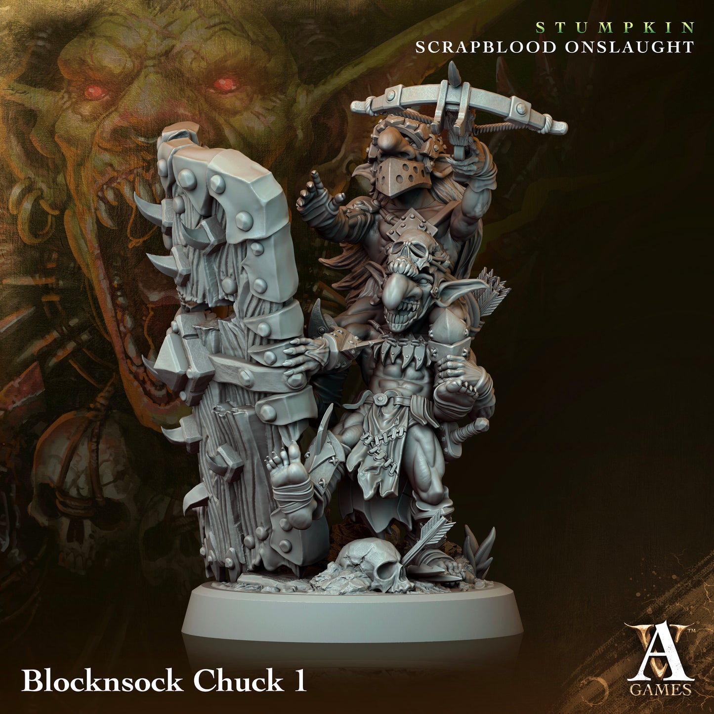 Blocksnock Chuck Miniatures (set of 4 unique) | Archvillain Games