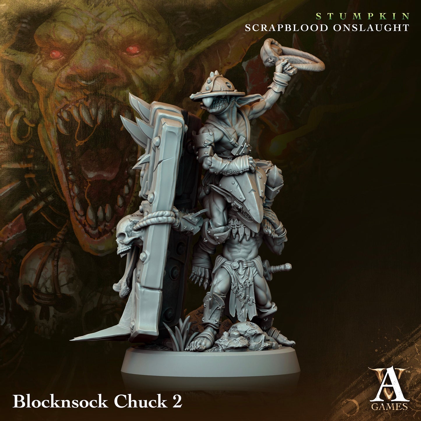 Blocksnock Chuck Miniatures (set of 4 unique) | Archvillain Games