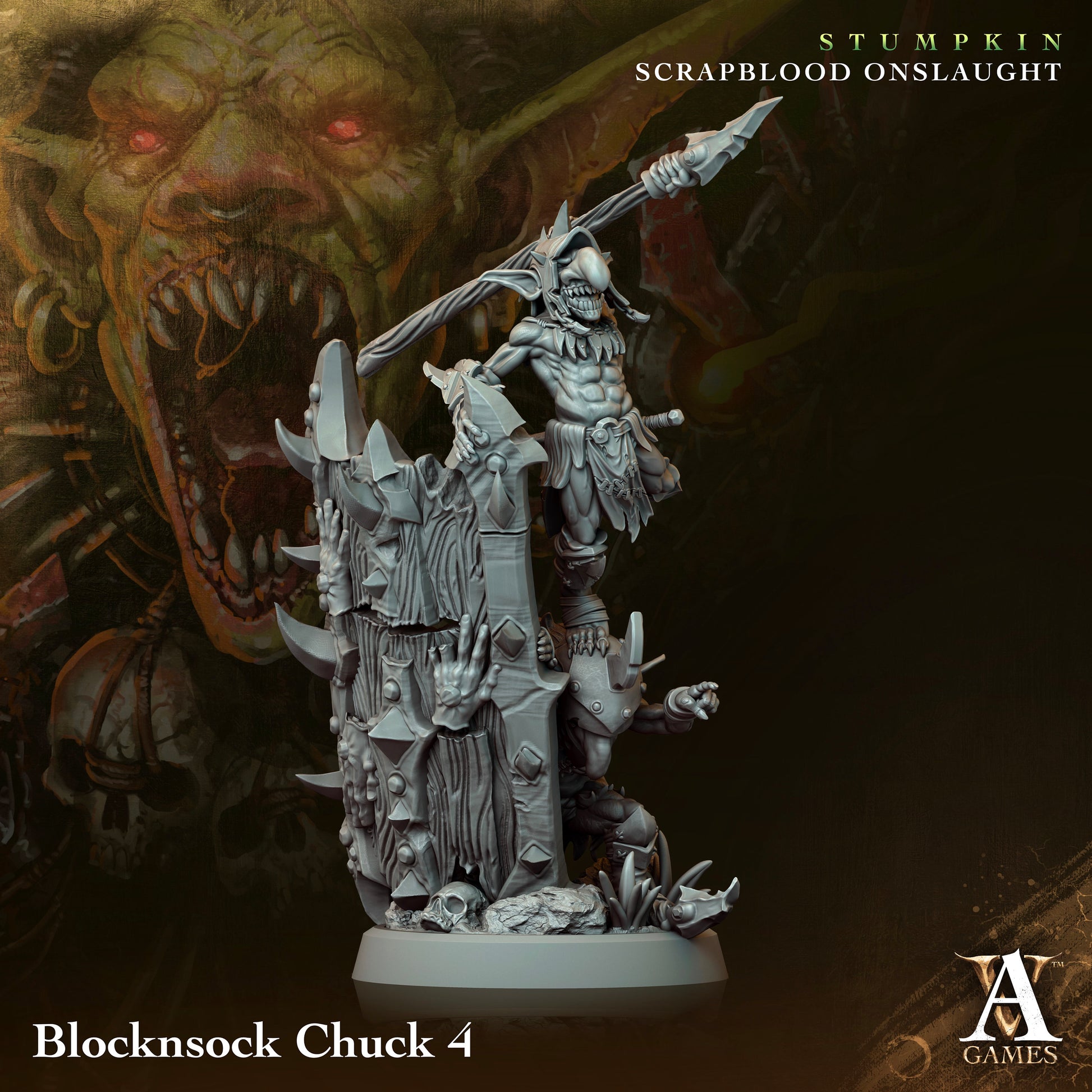 Blocksnock Chuck Miniatures (set of 4 unique) | Archvillain Games